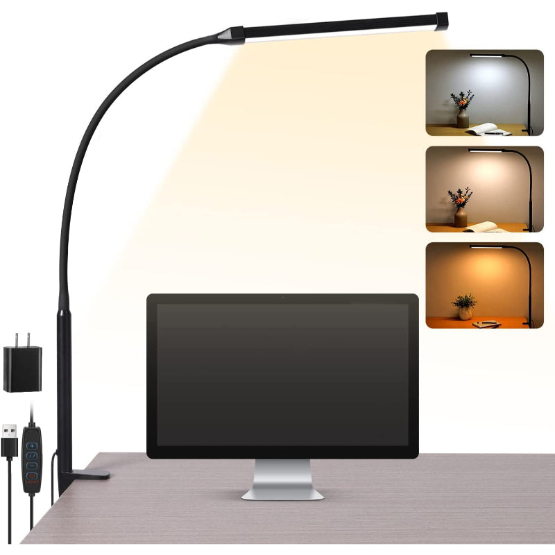 Adjustable LED Desk Lamp | USB Charging & Eye-Friendly 0