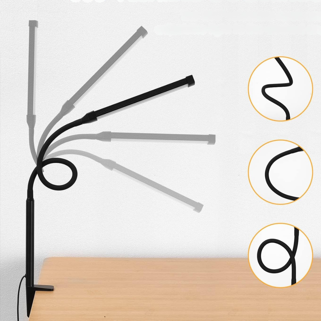 Adjustable LED Desk Lamp | USB Charging & Eye-Friendly 3