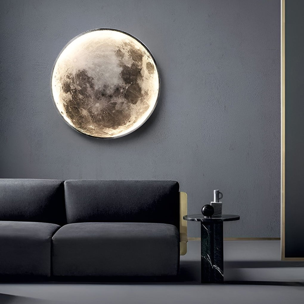 Artistic Moon Wall Lamp | LED Glow & Dual Function 1