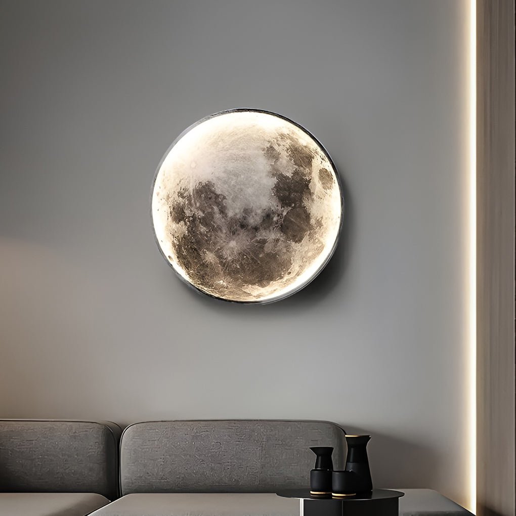 Artistic Moon Wall Lamp | LED Glow & Dual Function 3