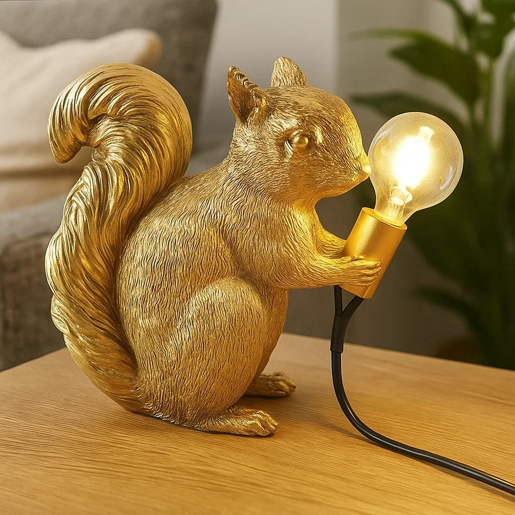 Charming Animal Table Lamp | Nordic Style Squirrel Design 0