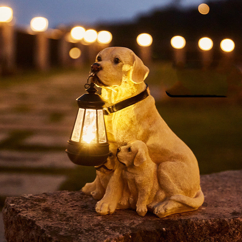 Charming Solar Dog Statue Light | Eco-Friendly & Durable 0