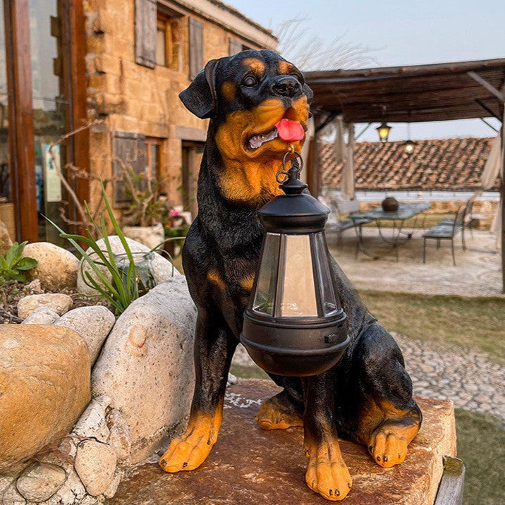 Charming Solar Dog Statue Light | Eco-Friendly & Durable 1