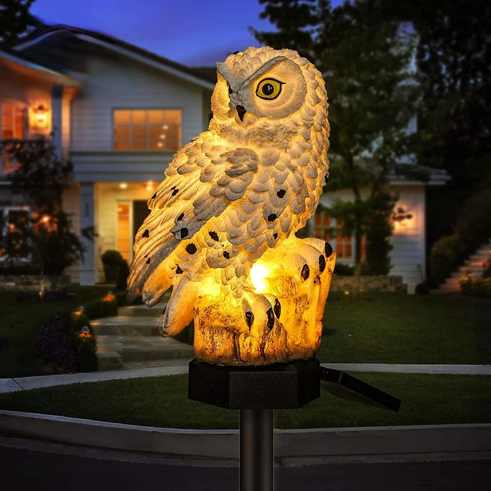 Charming Solar Garden Lights | LED Outdoor Owl Decor 1