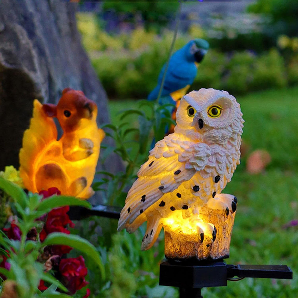 Charming Solar Garden Lights | LED Outdoor Owl Decor 3