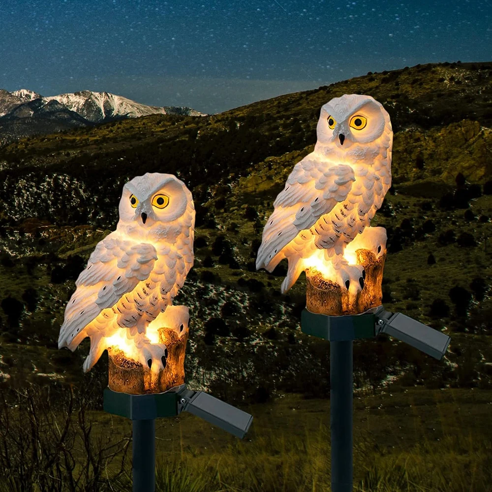 Charming Solar Garden Lights | LED Outdoor Owl Decor 5