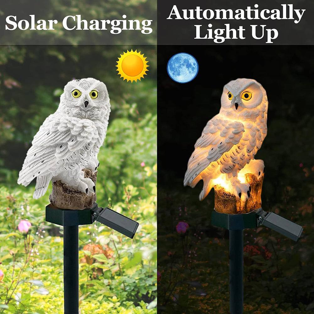 Charming Solar Garden Lights | LED Outdoor Owl Decor 7