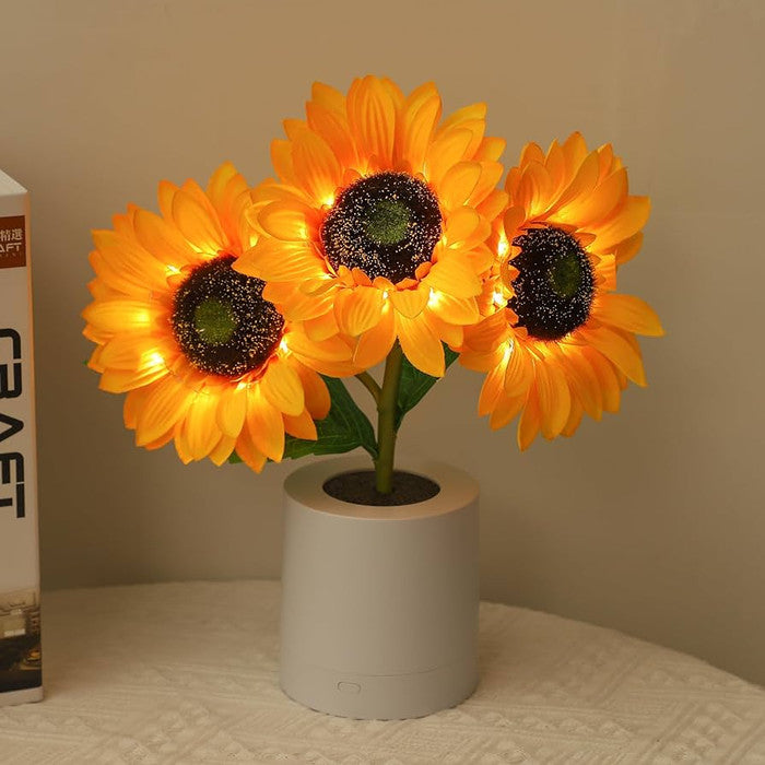Charming Sunflower Table Lamp | LED & USB Rechargeable 0