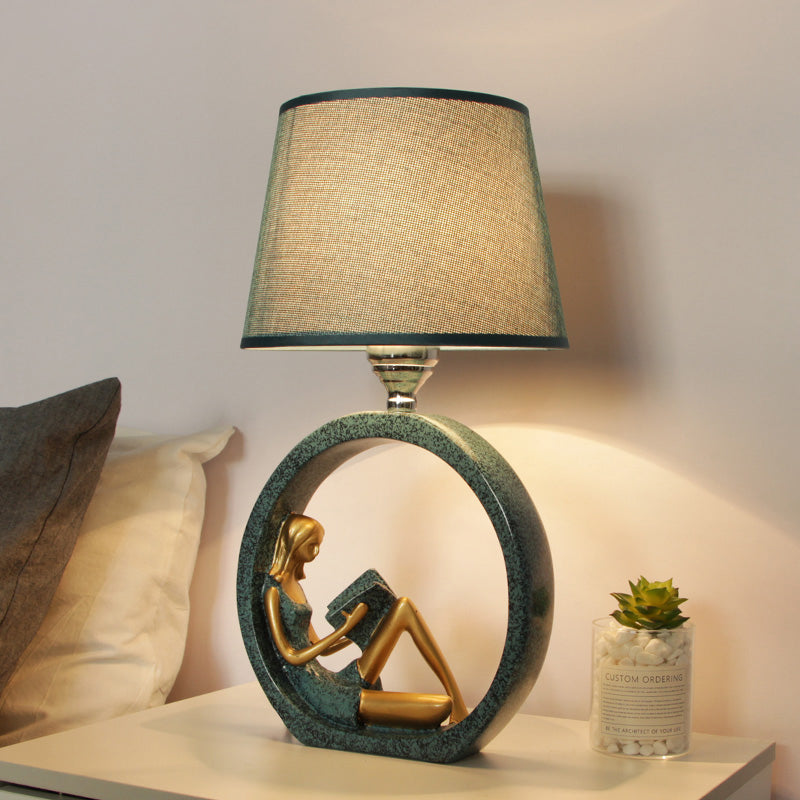 Charming Table Lamp | Resin Base & Soft Fabric Shade 1