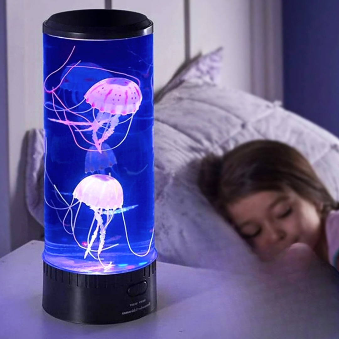 Color-Changing LED Mood Lamp | Remote-Controlled Jellyfish Effect 2