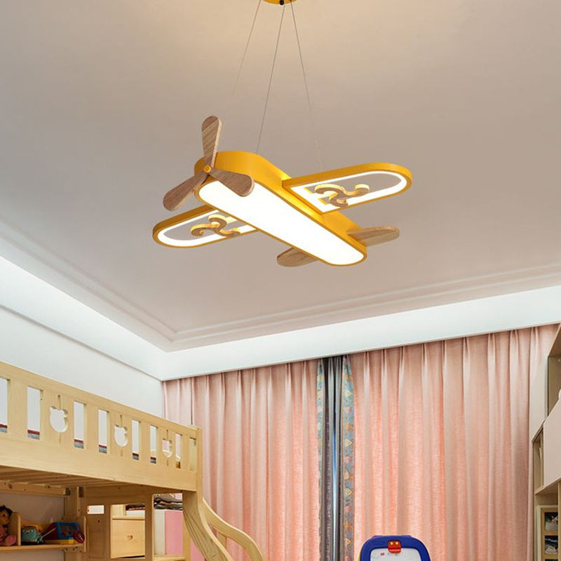 Colorful Kids Ceiling Light | Airplane Design Pendant 3