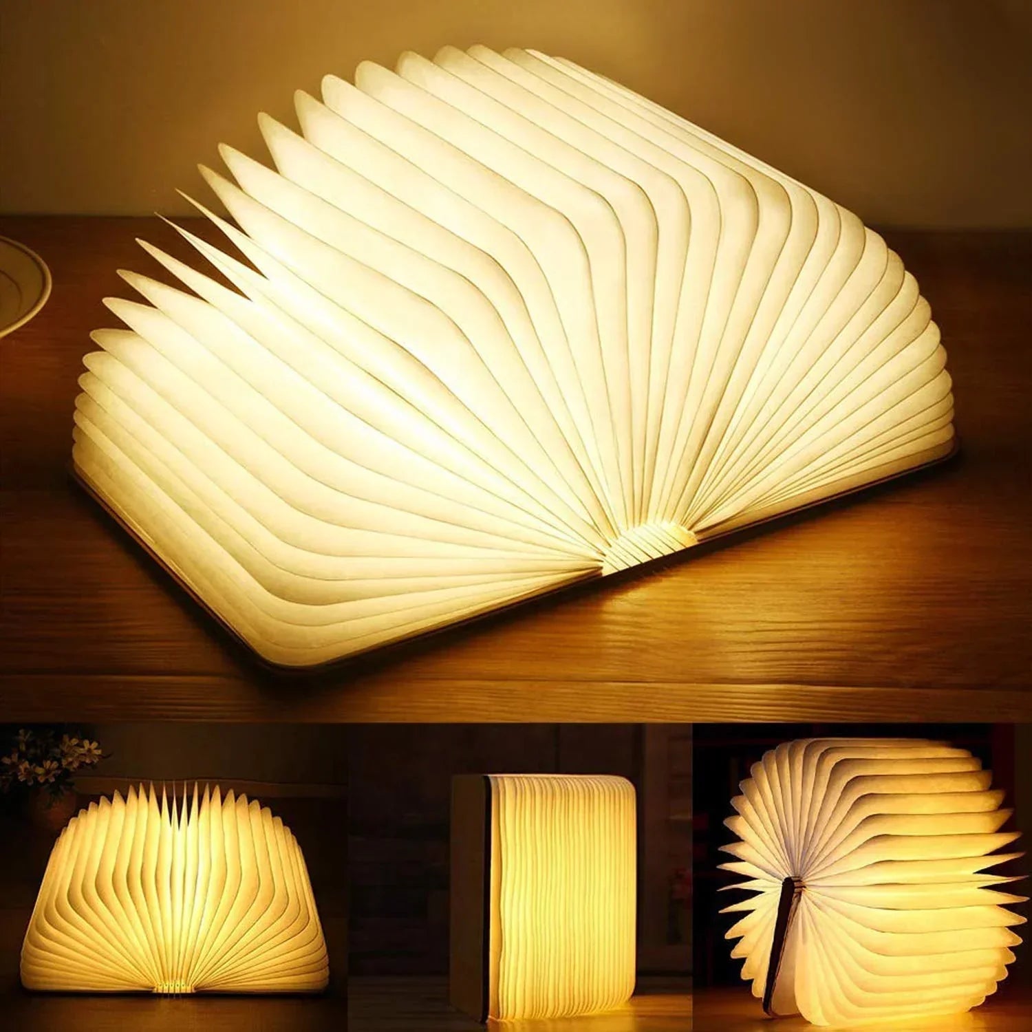 Creative Foldable LED Table Lamp | USB Rechargeable & Touch Sensor 7