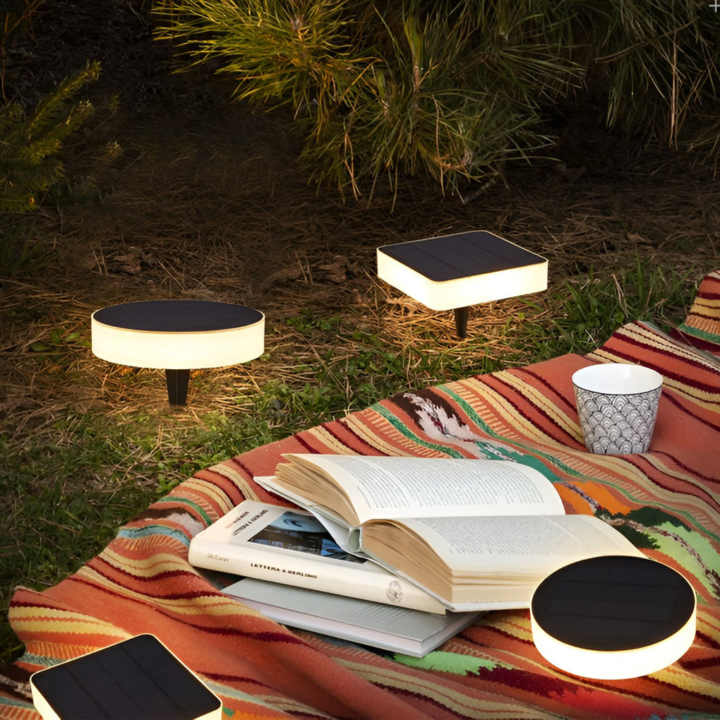Durable Solar Garden Lights | LED Outdoor Ground Discs 2