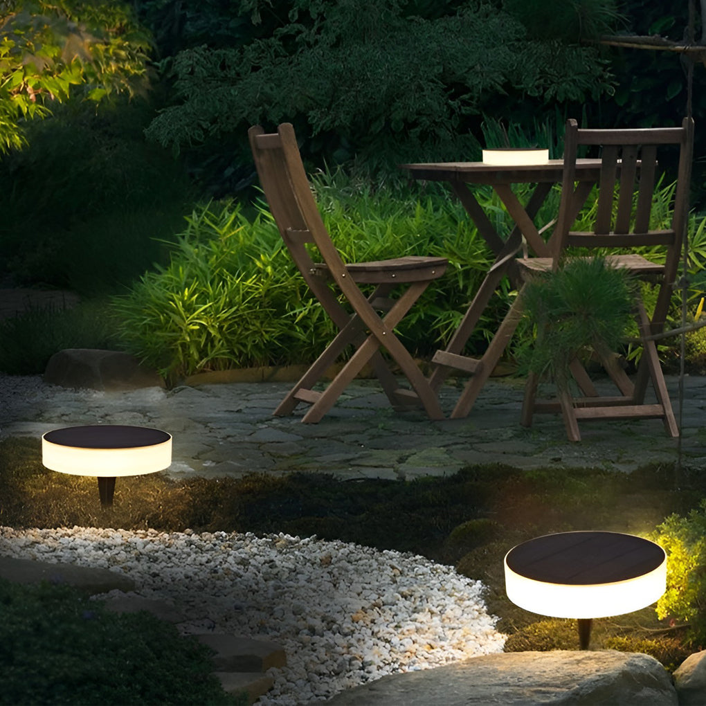 Durable Solar Garden Lights | LED Outdoor Ground Discs 6
