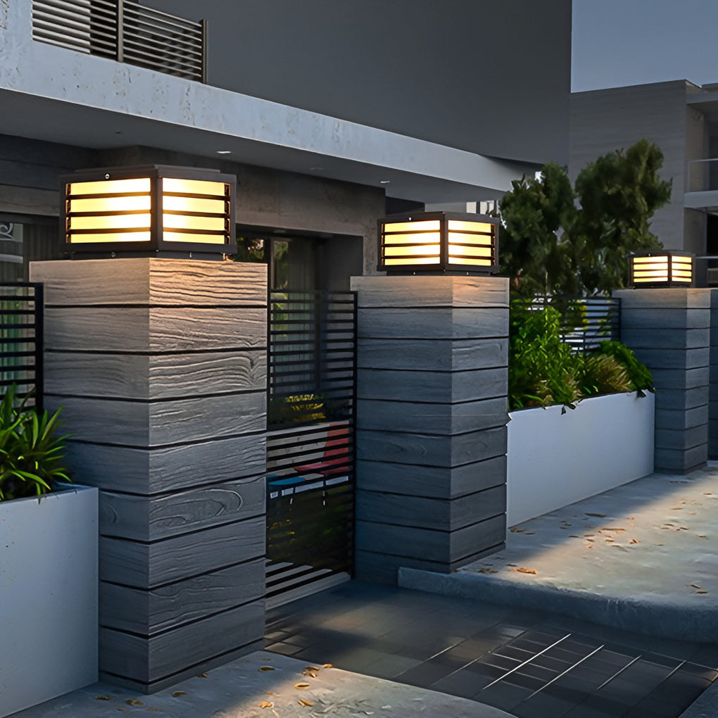 Durable Waterproof Solar Fence Post Lights | LED Outdoor Solar Post Lamps 2