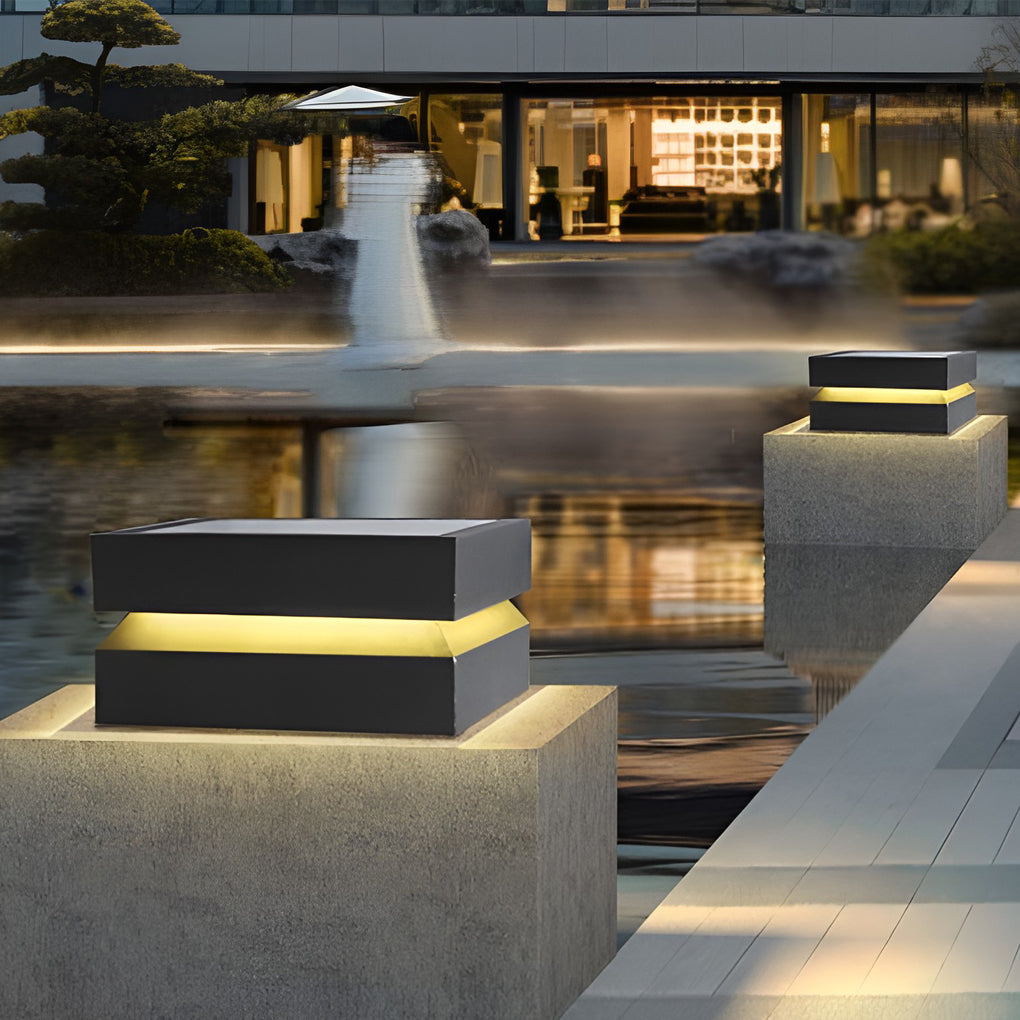 Durable Waterproof Solar Post Light | Modern LED Design 0