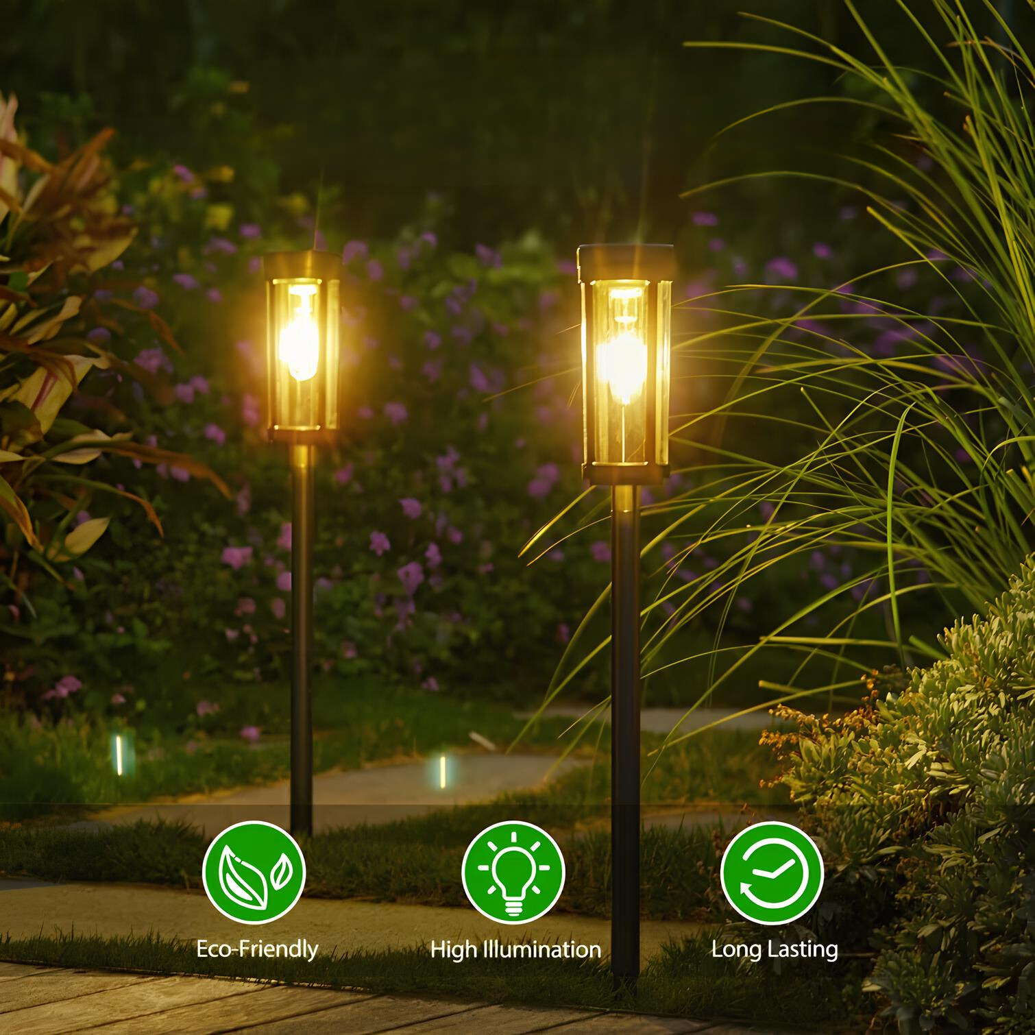 Eco-Friendly Solar Garden Light | Automatic & Weather-Resistant 4