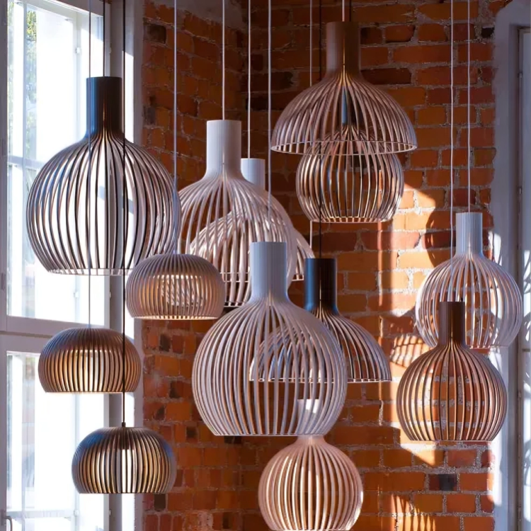 Elegant Bamboo Pendant Light | Adjustable Height & LED Compatible 2