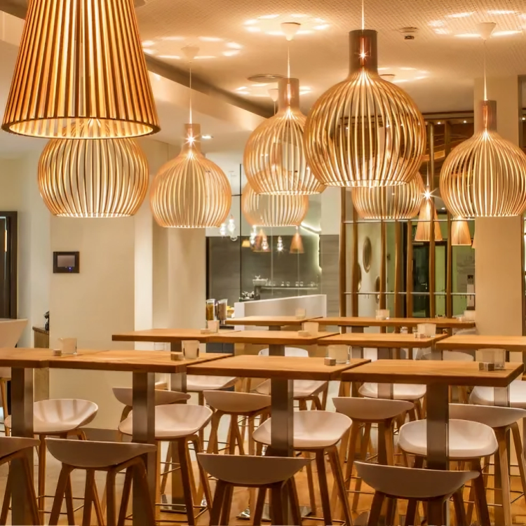 Elegant Bamboo Pendant Light | Adjustable Height & LED Compatible 4