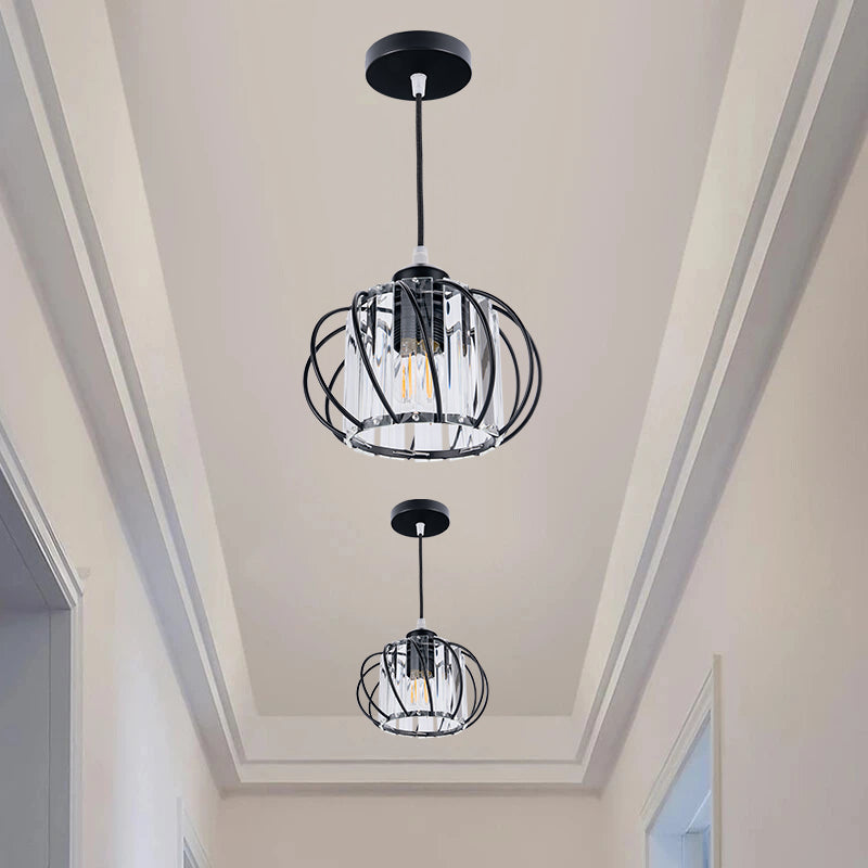 Elegant Black Glass Pendant Light | Modern Ceiling Fixture 0