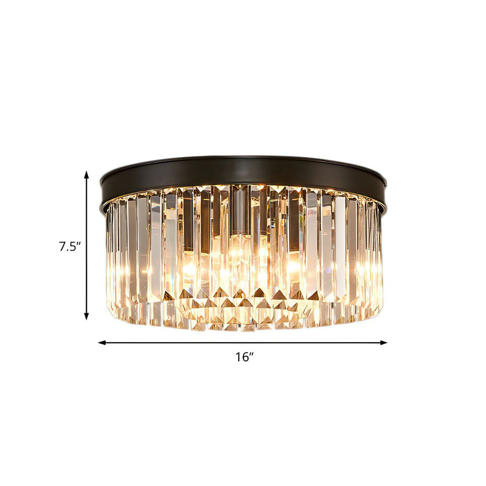 Elegant Crystal Ceiling Light | Flush Mount Fixture, Luxury Design 8