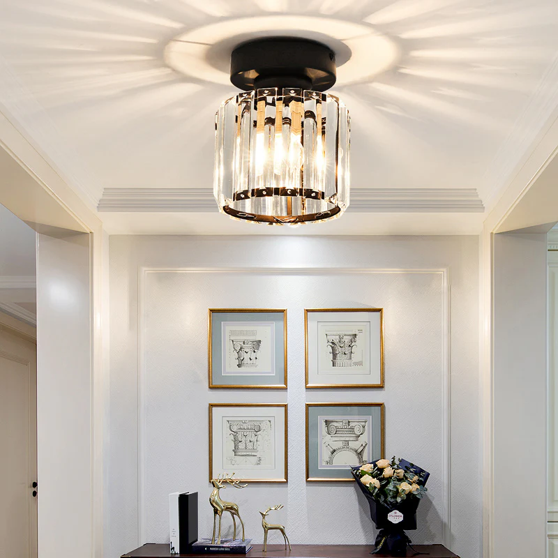 Elegant Crystal Ceiling Light | Modern Flush Mount Fixture 4
