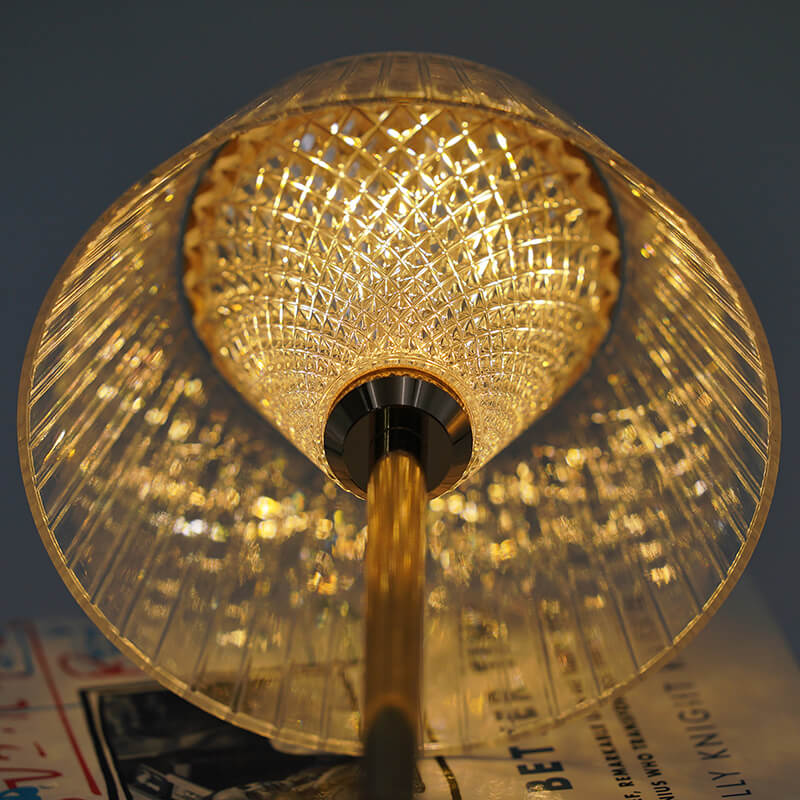 Elegant Crystal Table Lamp | USB Rechargeable & LED 8