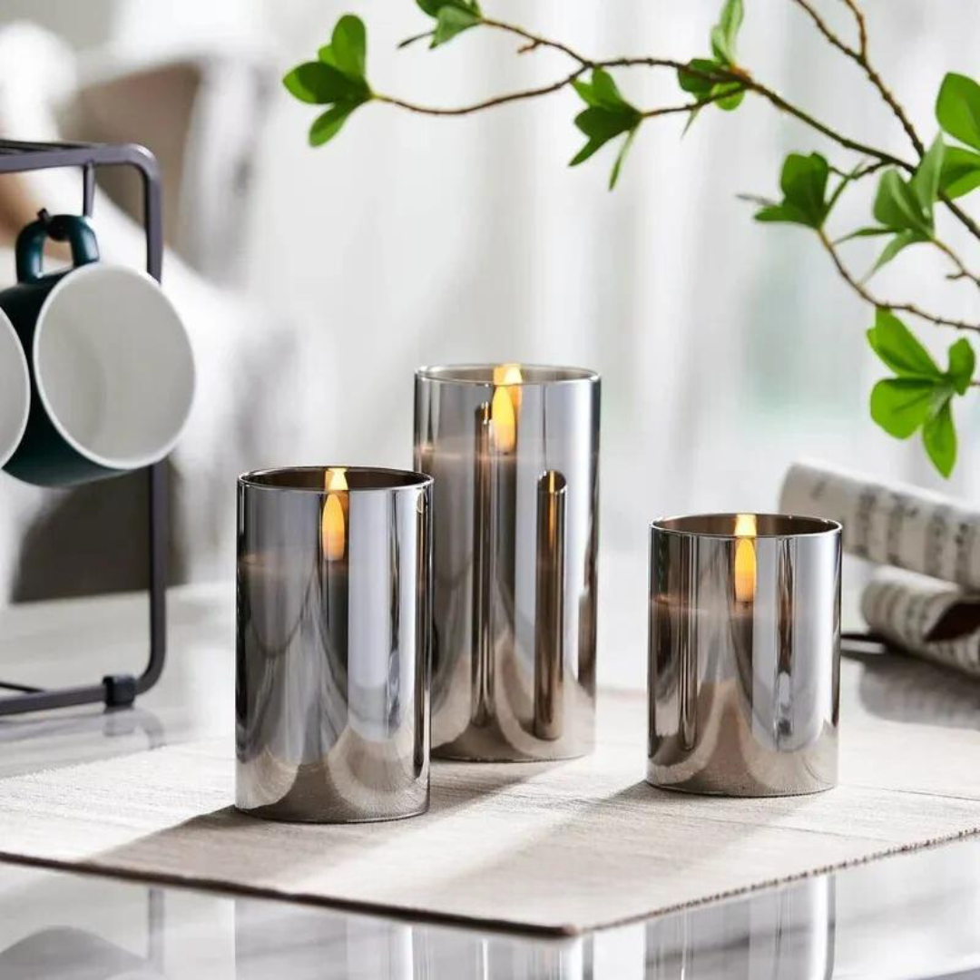 Elegant Flameless Candle Set | Realistic Flickering Light 4