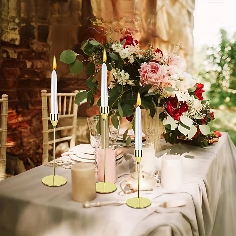 Elegant Gold Candle Holders | Modern Table Centrepiece 2