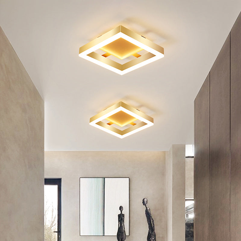 Elegant Gold Flush Mount Ceiling Light | Energy-Efficient LED 3