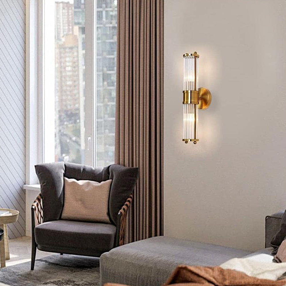Elegant Gold Wall Light | LED Indoor Fixture 3