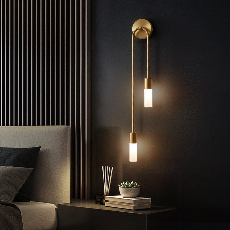 Elegant Gold Wall Light | Modern LED Bedside Lamp 0