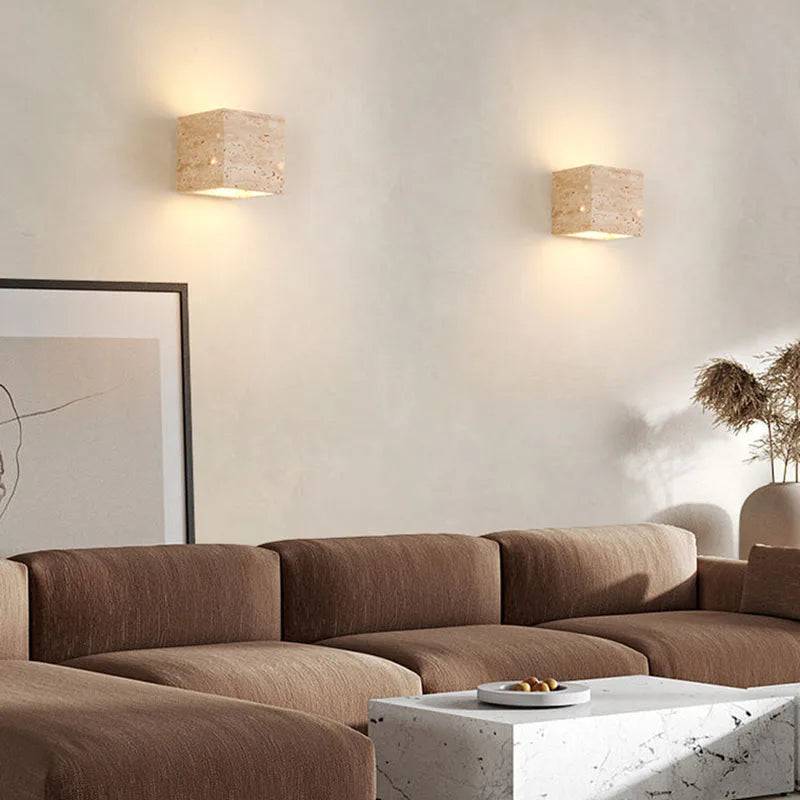 Elegant LED Wall Light | Natural Stone Design 3