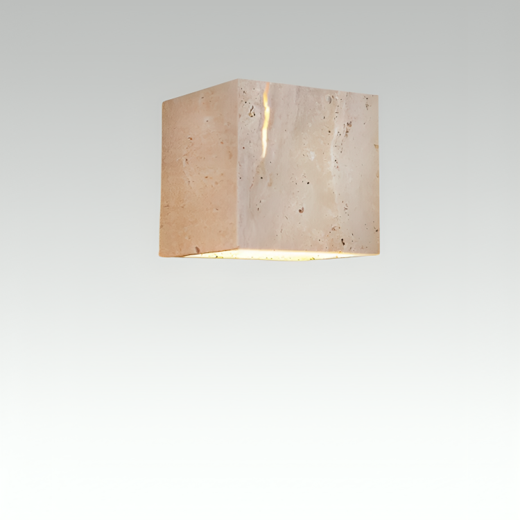 Elegant LED Wall Light | Natural Stone Design 7