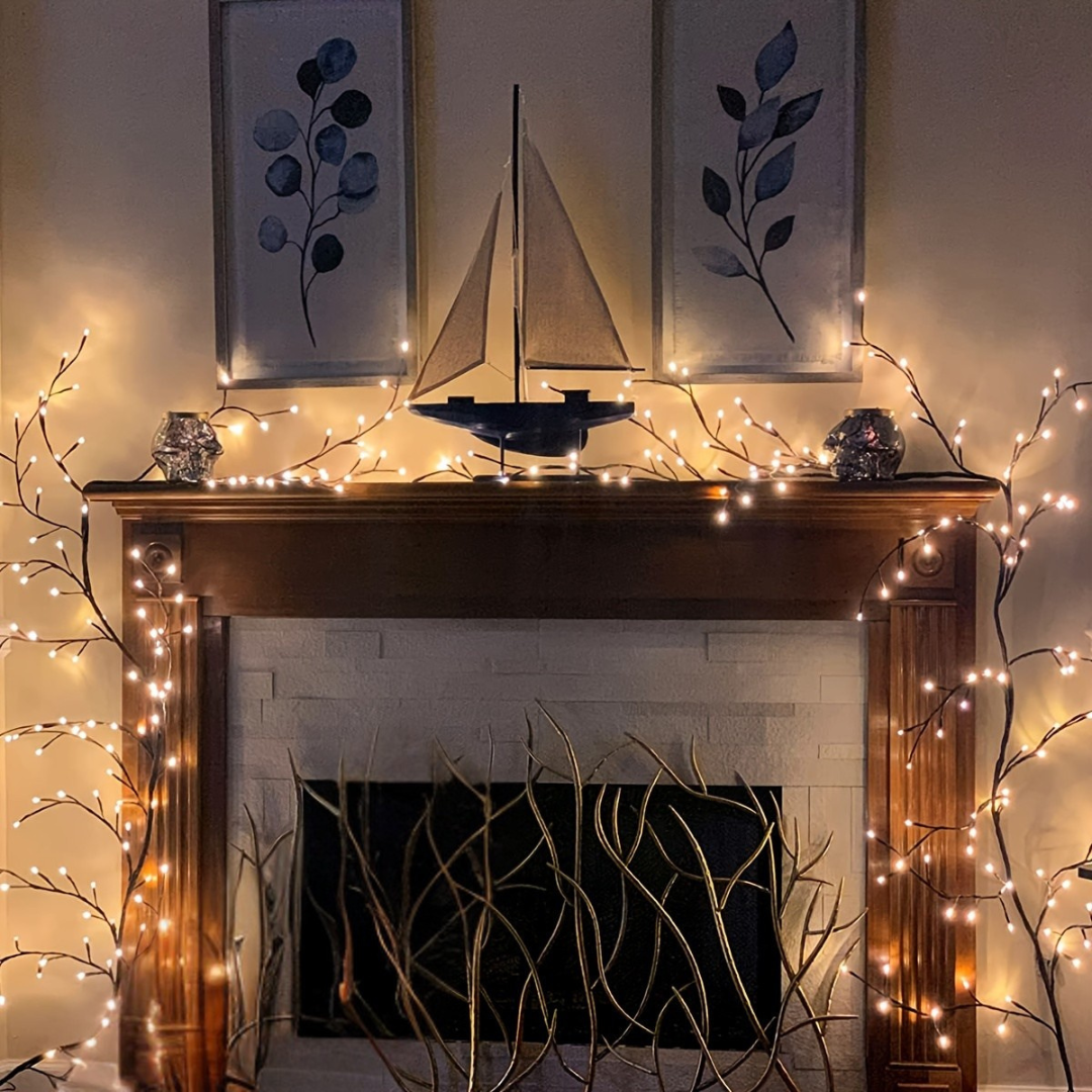 Elegant LED Wall Lights | Willow Branch Design 6