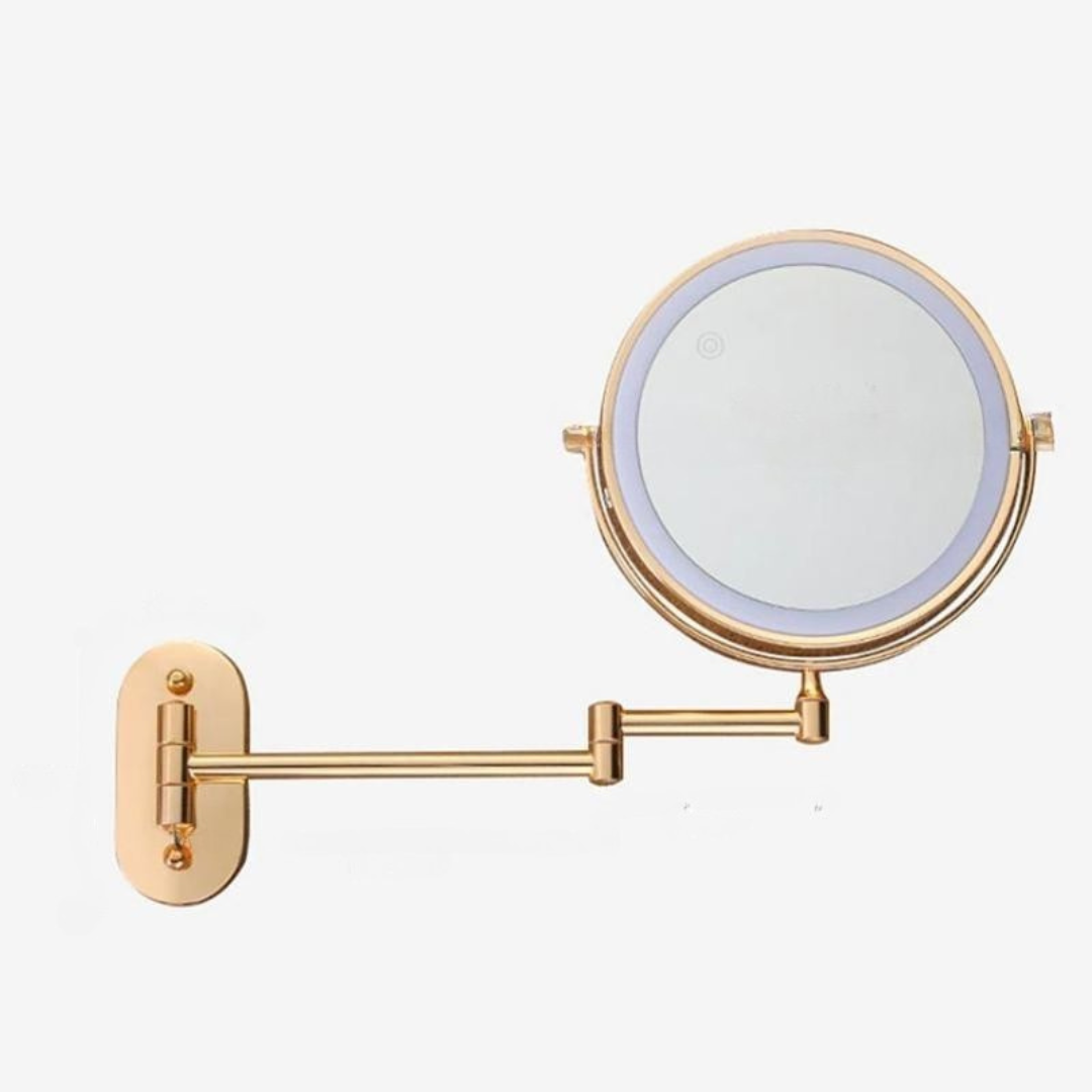 Elegant LED Wall Mirror | Magnifying & Rechargeable 4