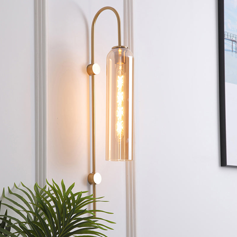 Elegant Modern Wall Light | Glass & Metal Sconce 1