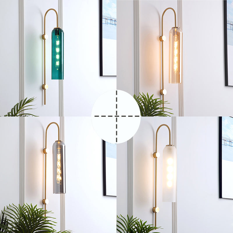 Elegant Modern Wall Light | Glass & Metal Sconce 4