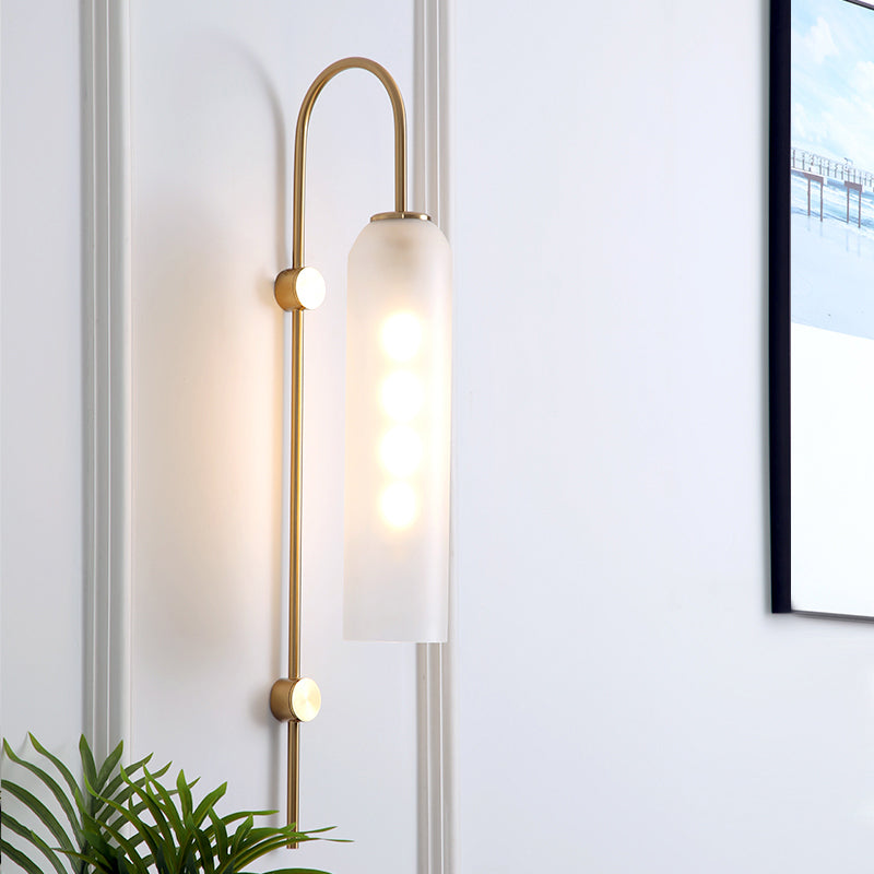 Elegant Modern Wall Light | Glass & Metal Sconce 5
