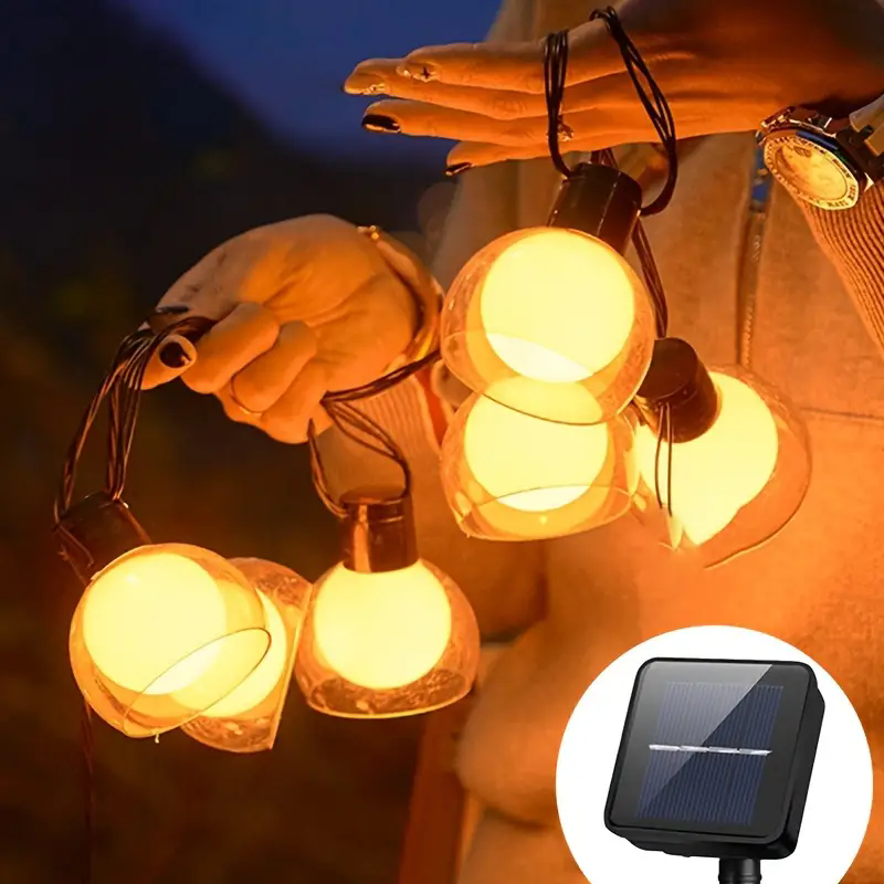 Elegant Solar Festoon Lights | Warm Glow & Easy Installation 3