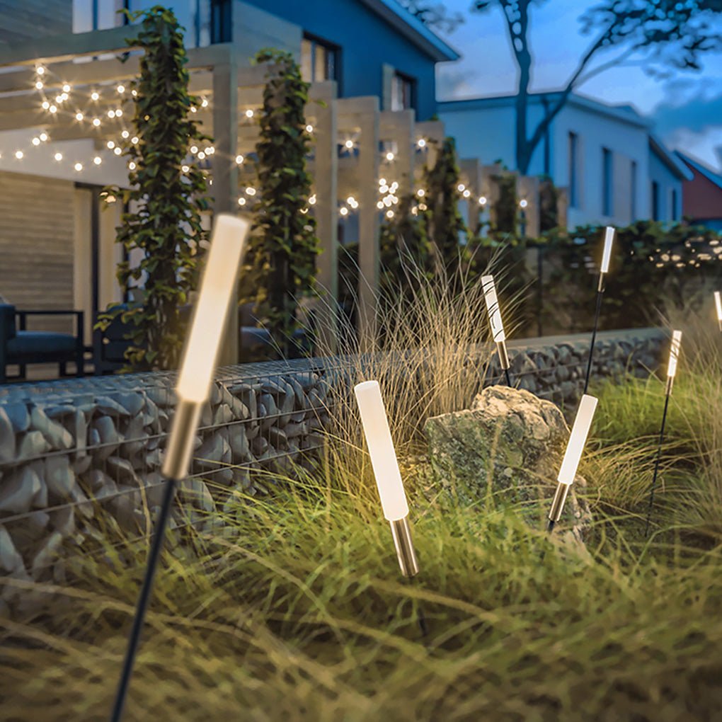 Elegant Solar Garden Lights | Modern Stainless Steel Design 1