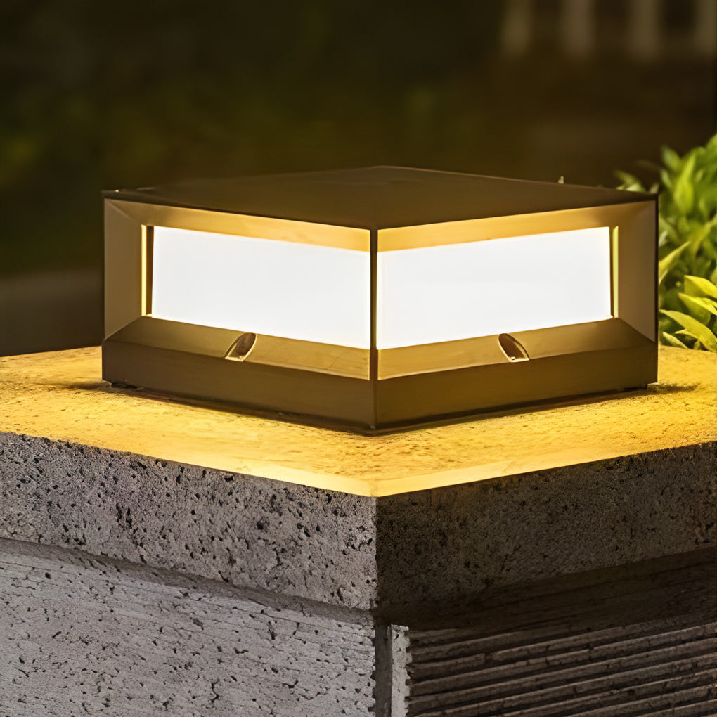Elegant Solar LED Post Light | Weather-Resistant & Dual Power 0