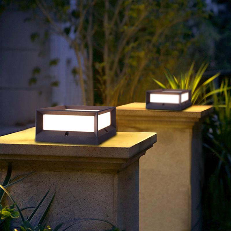 Elegant Solar LED Post Light | Weather-Resistant & Dual Power 5