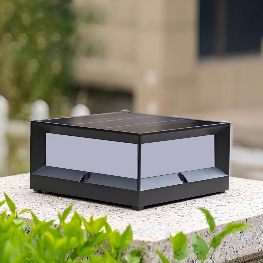 Elegant Solar LED Post Light | Weather-Resistant & Dual Power 7