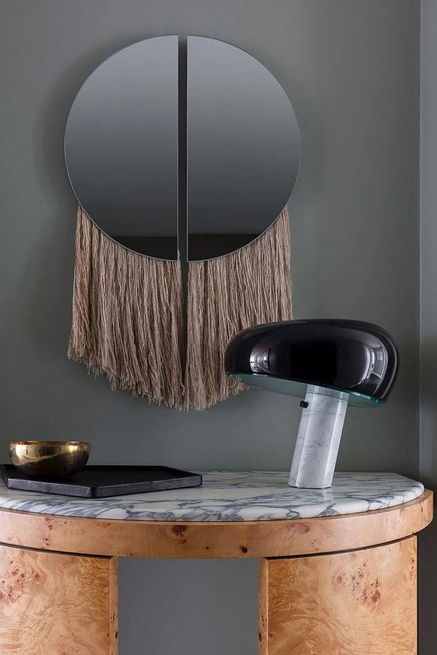 Elegant Table Lamp | Marble Base & Metal Shade | Bedside & Desk Lighting 8