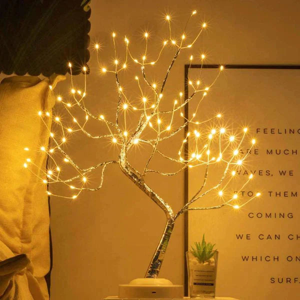 Elegant Tree Branch Bedside Lamp | USB Rechargeable & Battery Operated 2