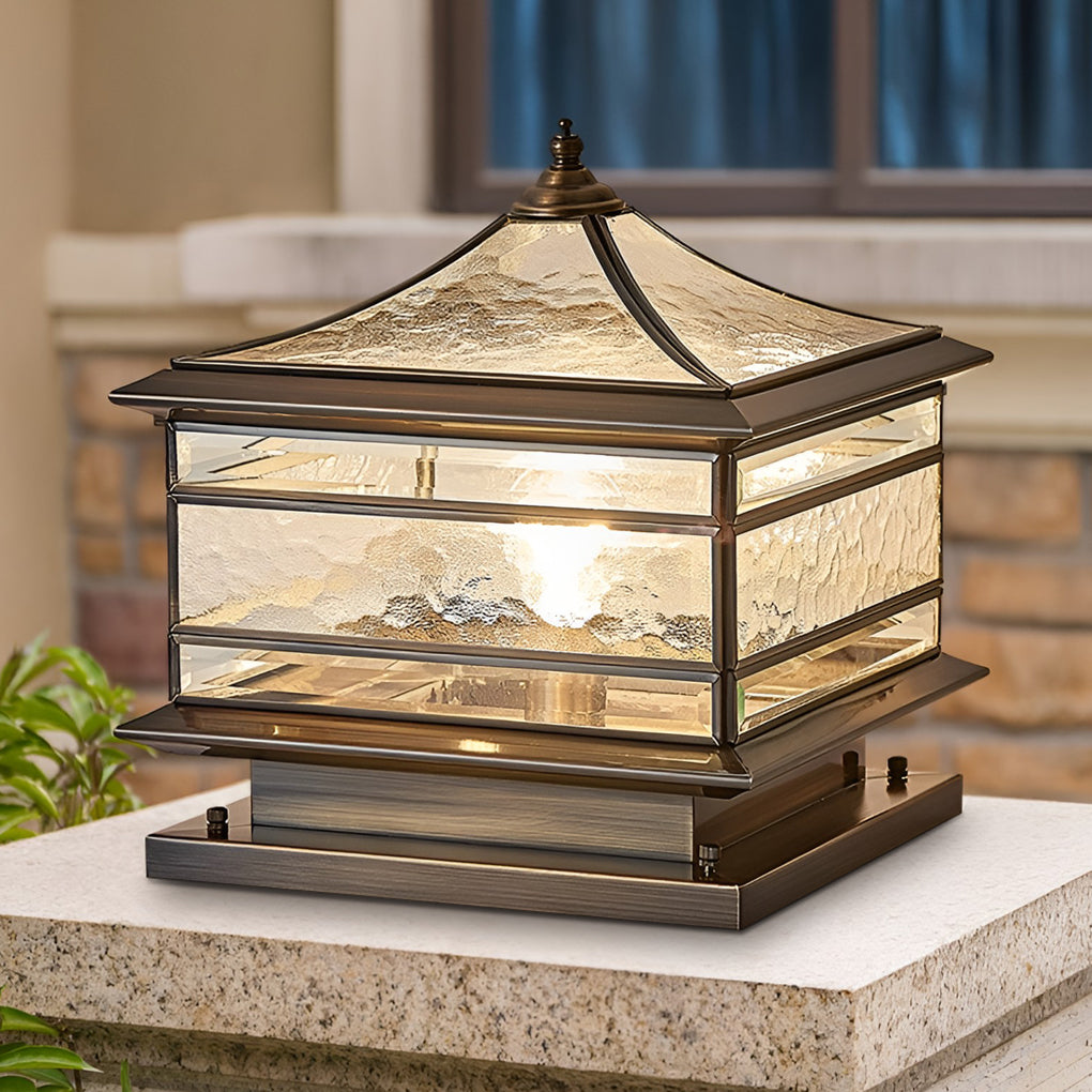 Elegant Vintage Copper Garden Light | Solar & Hardwired Options 0