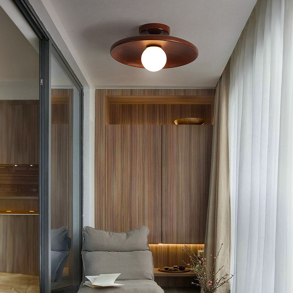 Elegant Wood Ceiling Light | Minimalist Design 3