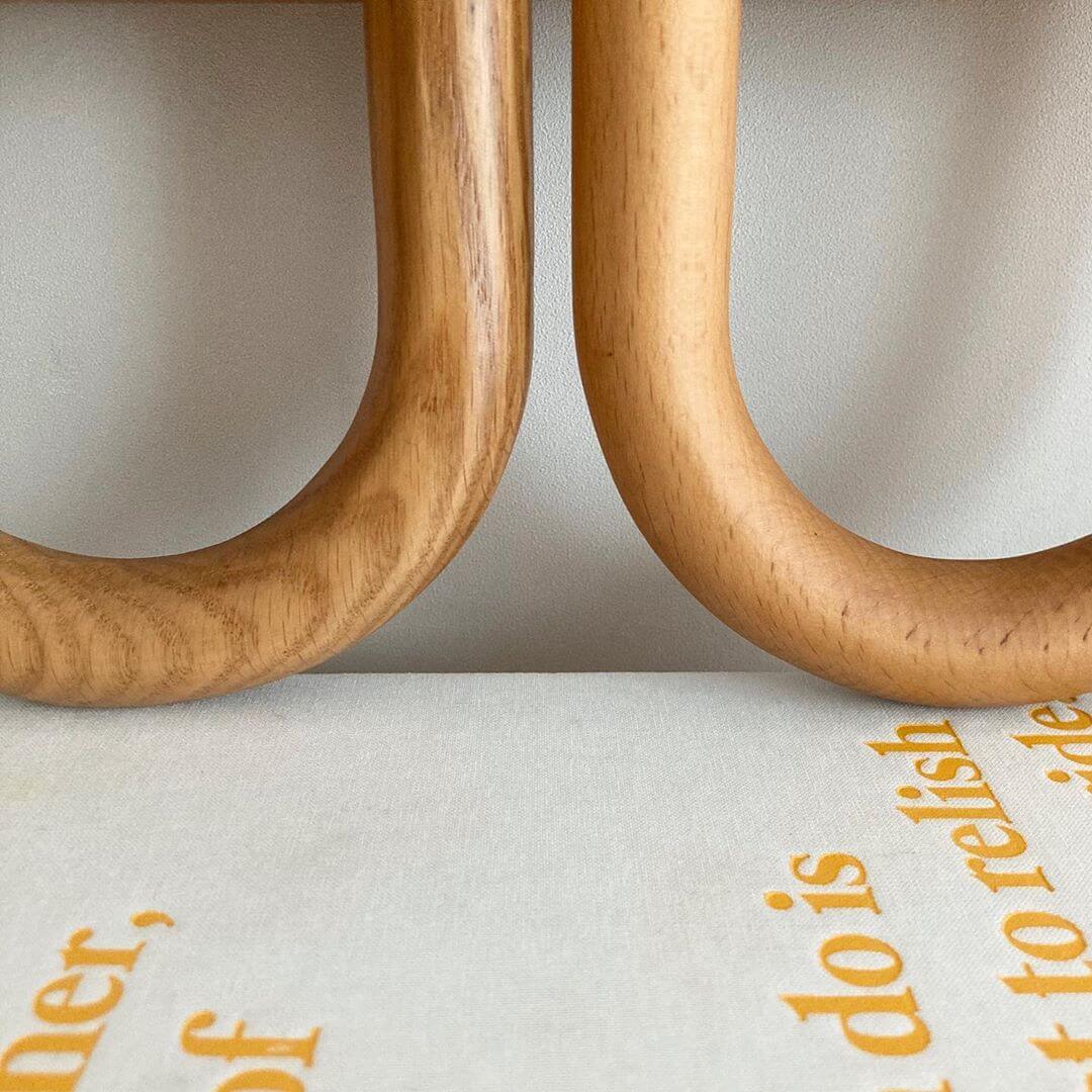 Elegant Wooden Wall Light | Soft Fabric Shade 3