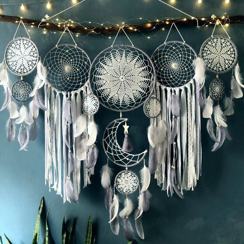 Handcrafted Macrame Wall Hanging | Boho Feather Decor 3